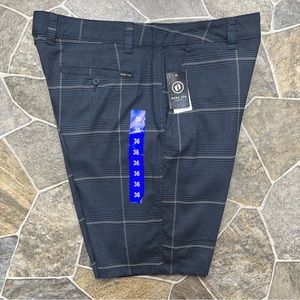 Hang Ten Perspective Flat Front Plaid Shorts